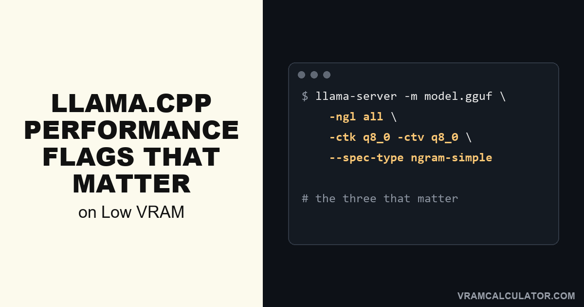 llama.cpp performance flags