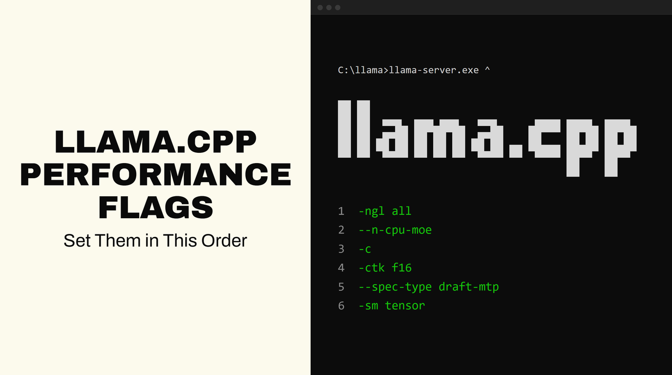 llama.cpp performance flags