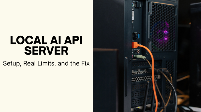 Local AI API Server: Setup, Real Limits, and the Fix