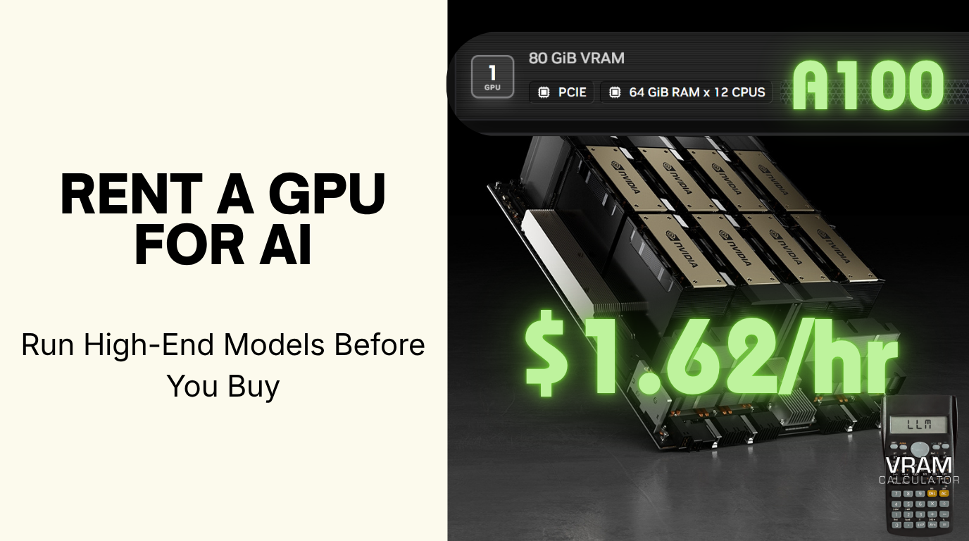 try local ai without buying a gpu, what gpu do i need to rent for llama 70b, buy vs rent gpu for local llm, rent gpu by the hour to test ai, how much vram to run ai in the cloud, nvidia brev