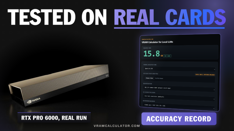 VRAM Calculator Accuracy: We Ran It Against Real Cards
