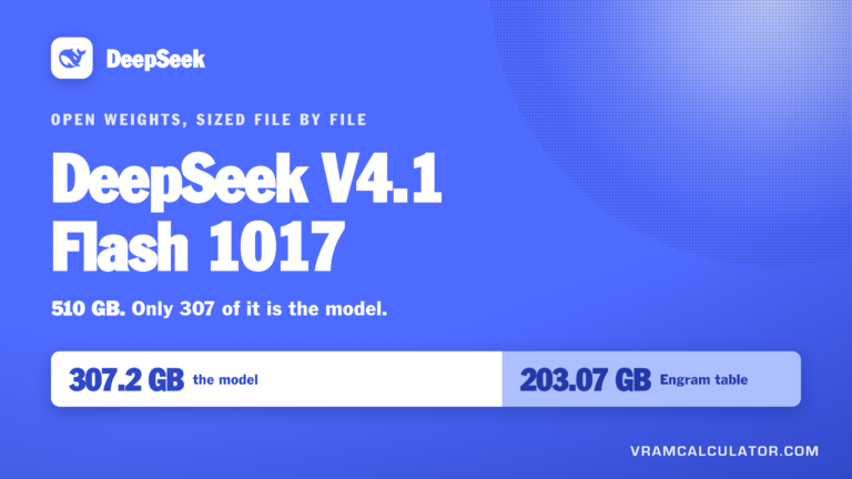 DeepSeek V4.1 Flash 1017 Scores Better on the Same 510 GB
