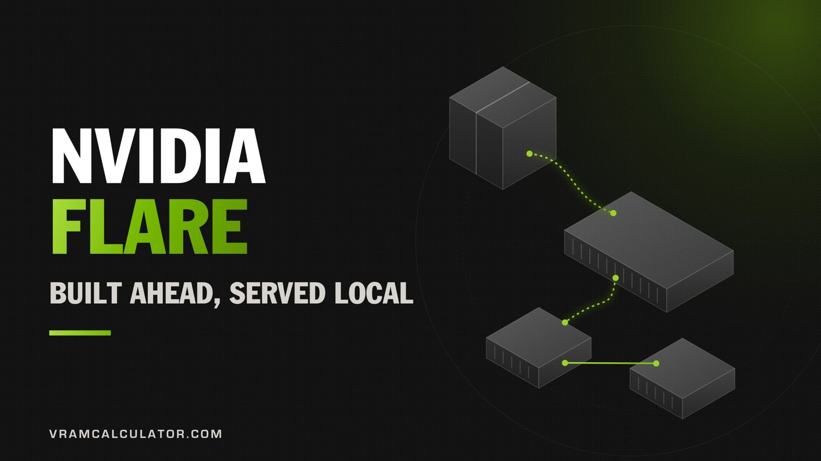 NVIDIA Flare: a model package built ahead, served by one machine and linked across two small machines